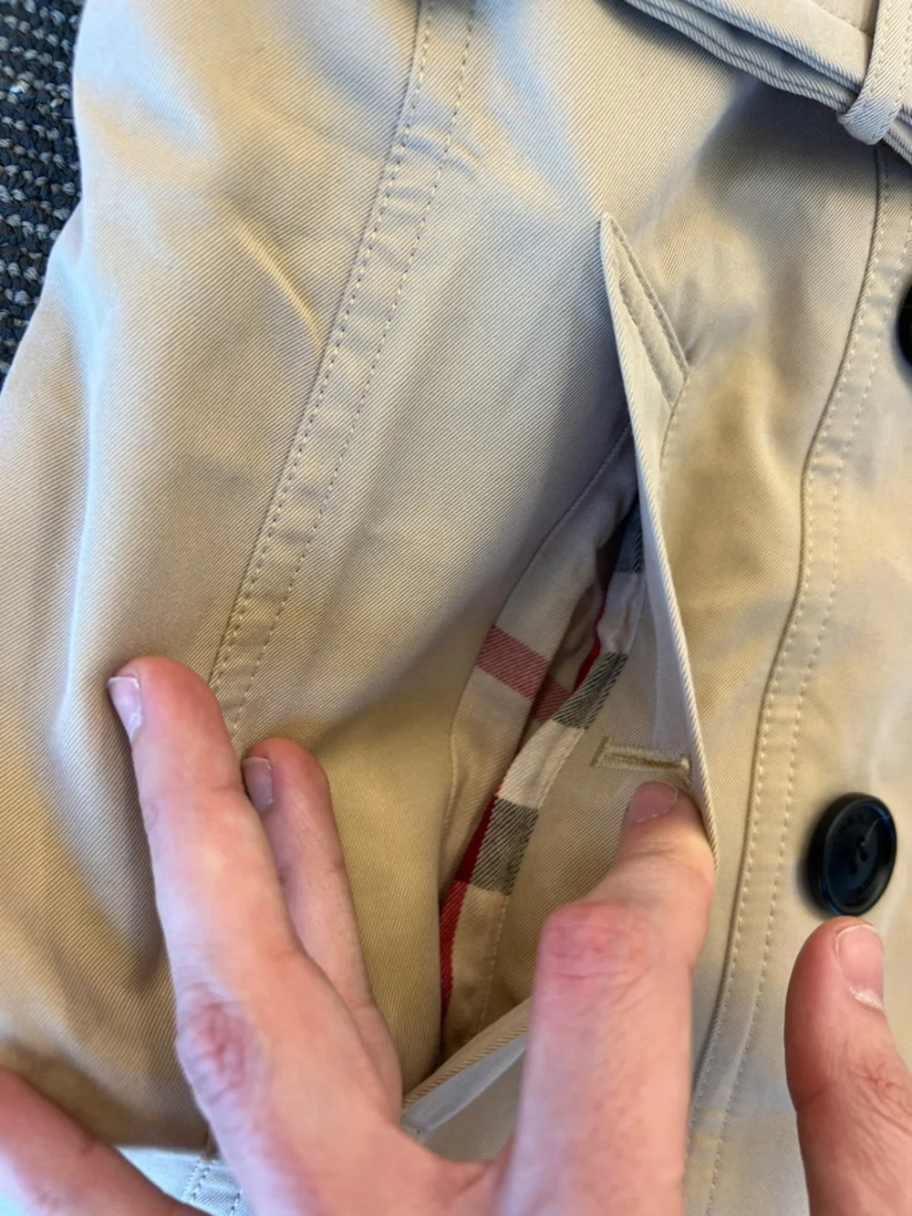 Burberry long khaki stone trench coat belted jacket double breasted sandringham - Picture 3 of 9
